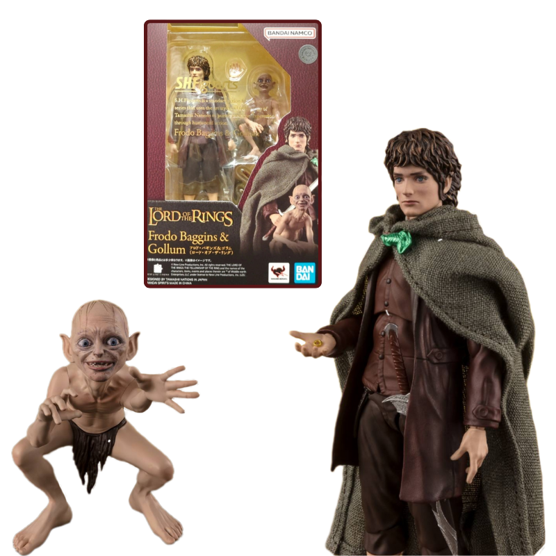 Pack 2 figurines Frodo Baggins & Gollum, S.H Figuarts - Le Seigneur des Anneaux - Bandai Pack 2 figurines Frodo Baggins & Gollum, S.H Figuarts - Le Seigneur des Anneaux - Bandai