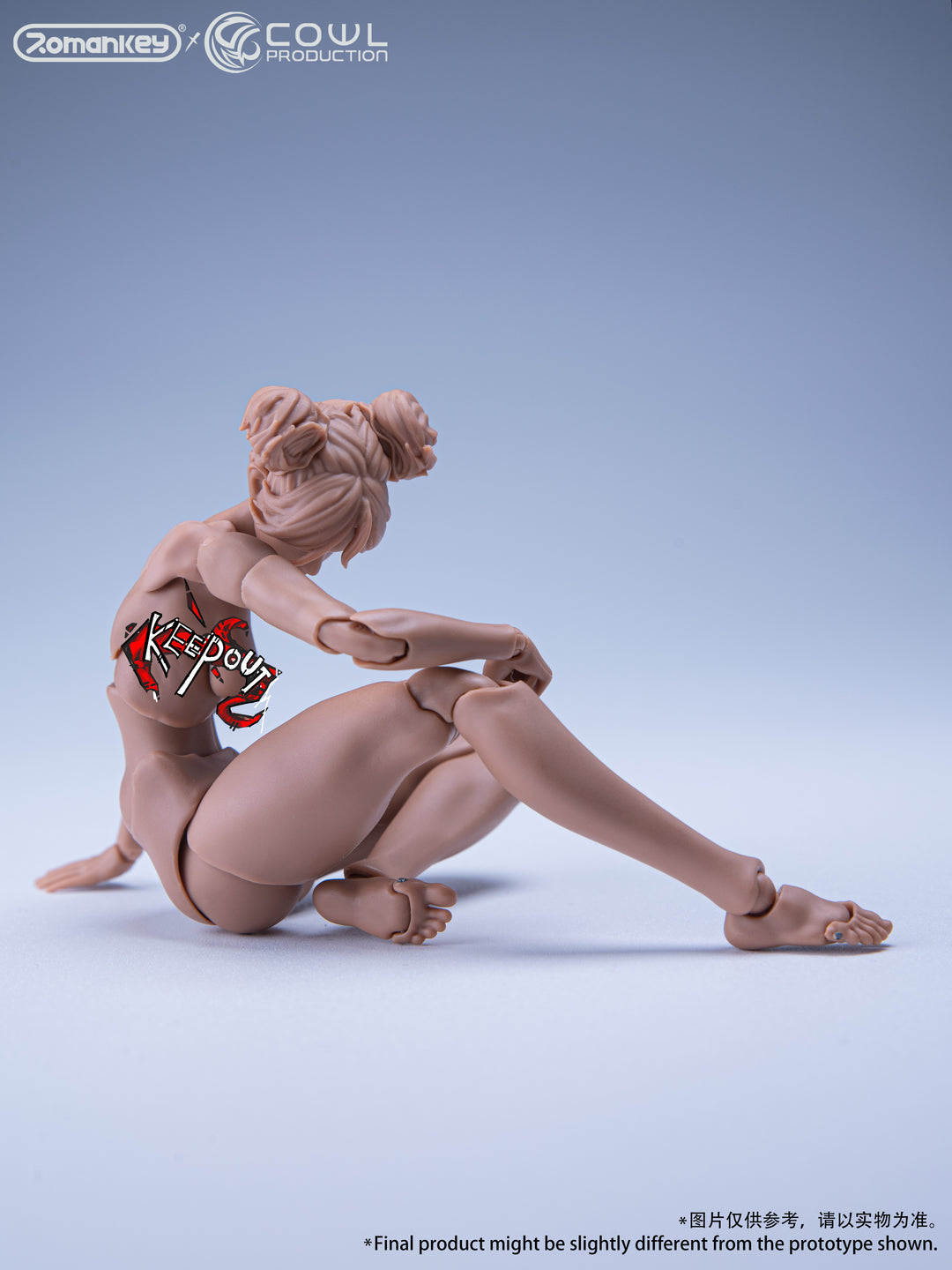 Romankey x COWL Super Movable Female Body 1/12 (Black Skin)