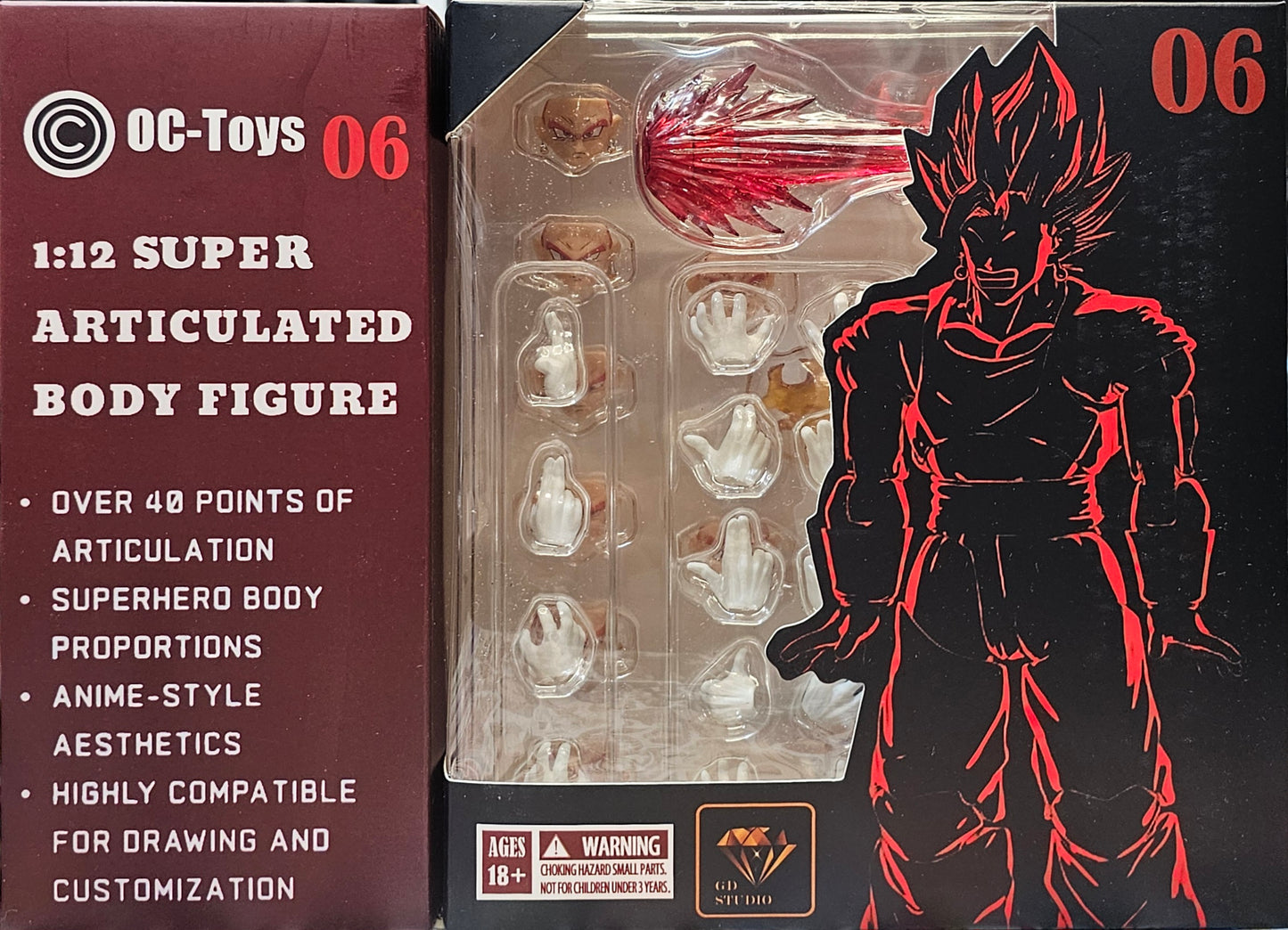 Vegito Super Saiyan God SSG Gd O6 - OC Toys