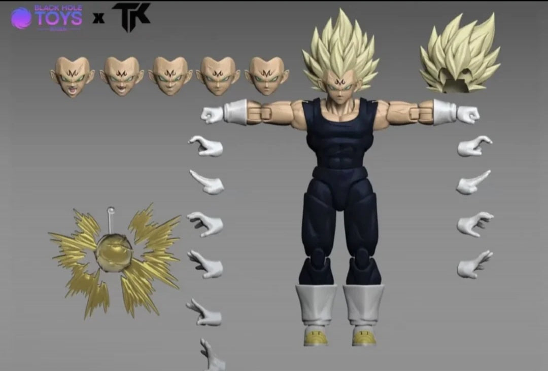 Majin Vegeta Black Suit - Black Hole Toys x TK