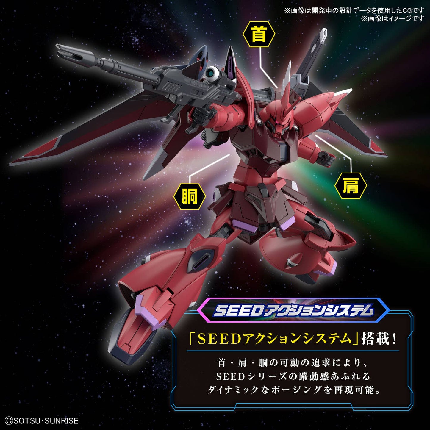 1/144 HG Destiny Gundam Spec II & Zeus Sillouette