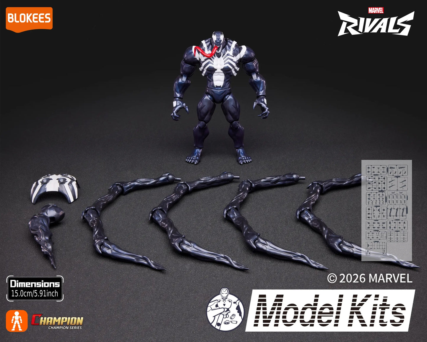 Marvel Rivals Champion Class 07 Venom Model Kits [Blokees]