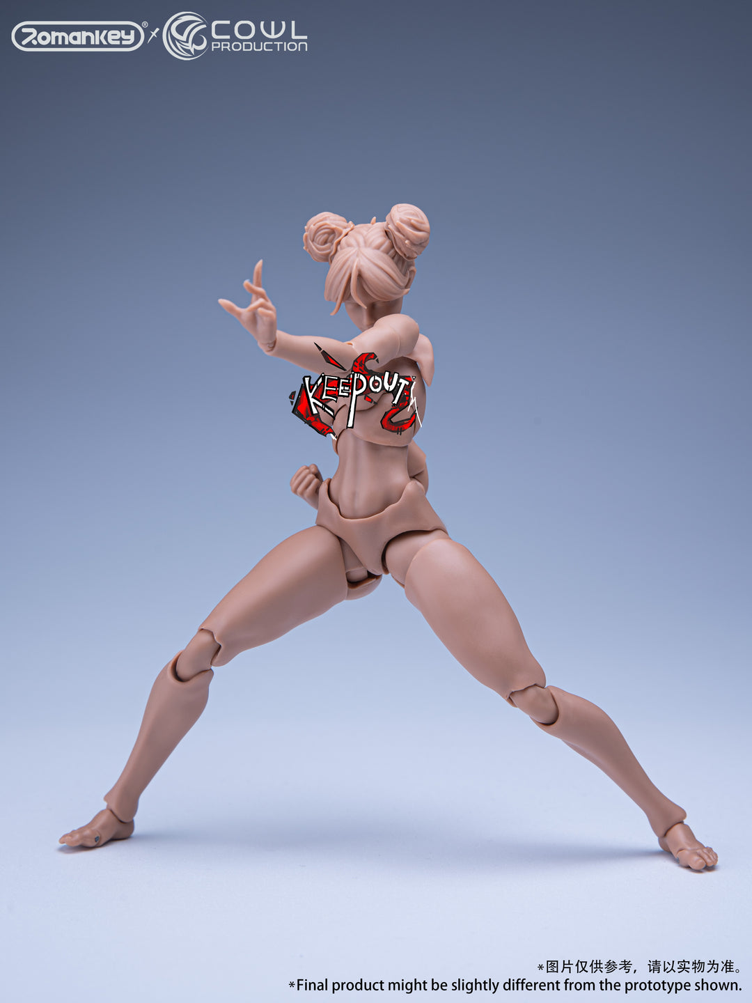 Romankey x COWL Super Movable Female Body 1/12 (Black Skin)