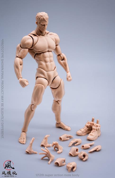 Super Action Male Body 1/12 White Color Ver. [Wind Toys]