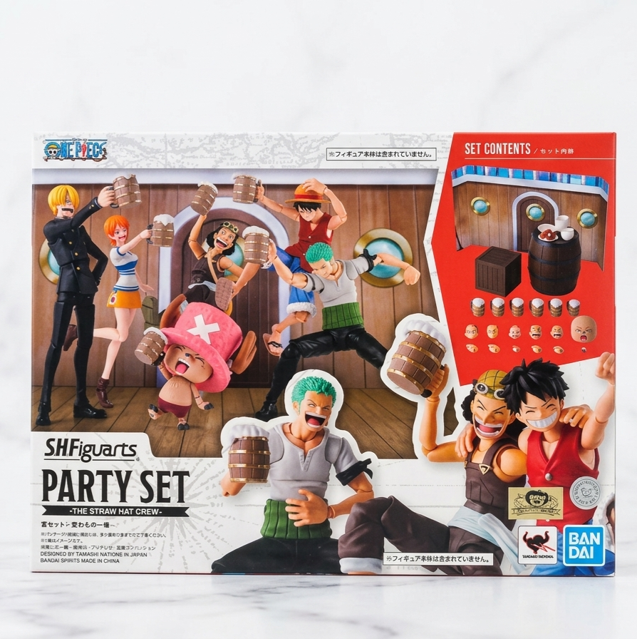 S.H. Figuarts Set de Fiesta de la Tripulación de los Sombreros de Paja - Straw Hat Crew [One Piece]