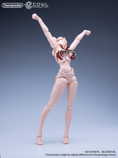 Romankey x COWL Super Movable Female Body 1/12 (White Skin)