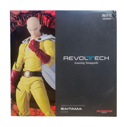 Amazing Yamaguchi Revoltech Saitama + BONUS - One Punch Man [Caja Dañada]