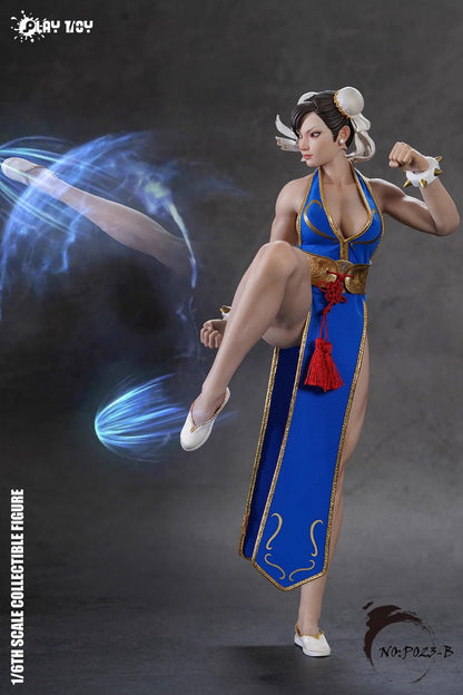 Play Toy Chun Li - Fighting Goddess Vestido Azul 1:6 [Street Fighter]