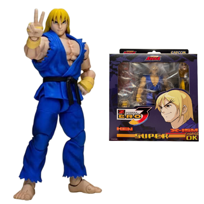 Storm Arena KEN Exclusive Traje Azul - Street Fighter Zero 3 [Storm Collectibles]