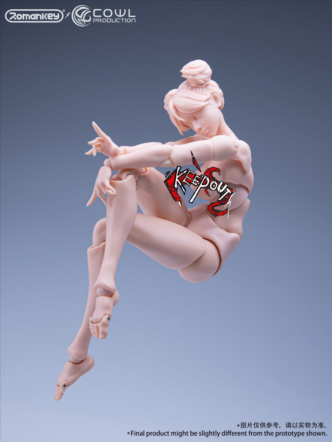 Romankey x COWL Super Movable Female Body 1/12 (White Skin)