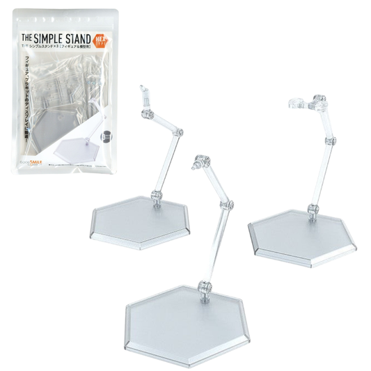 Simple Stand Hex Type - Base Figma Transparente 3 pz