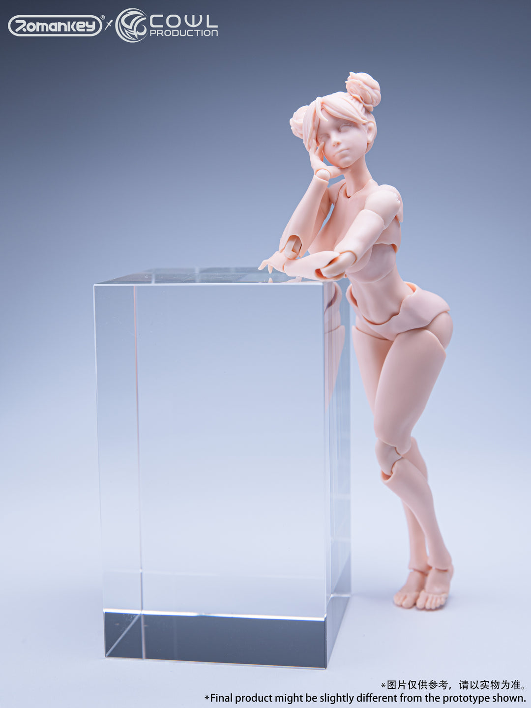 Romankey x COWL Super Movable Female Body 1/12 (White Skin)