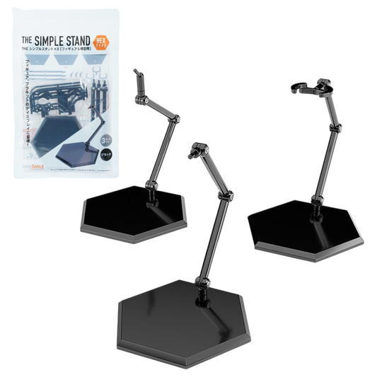 Simple Stand Hex Type - Base Figma Negra 3 pz