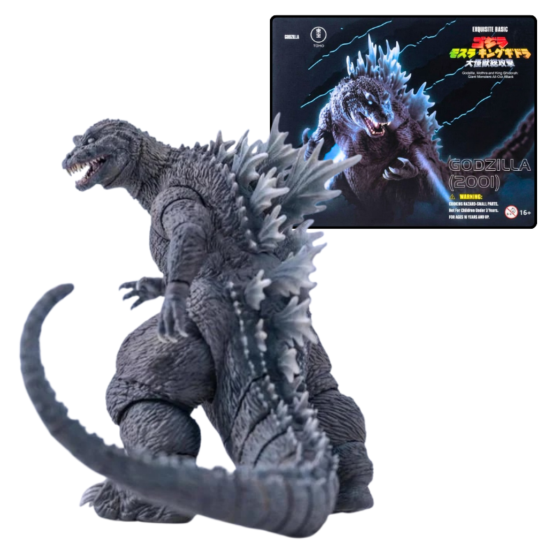 Hiya Toys Godzilla (2001) - Godzilla, Mothra and King Ghidorah