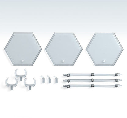 Simple Stand Hex Type - Base Figma Transparente 3 pz