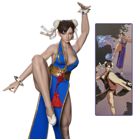 Play Toy Chun Li - Fighting Goddess Vestido Azul 1:6 [Street Fighter]