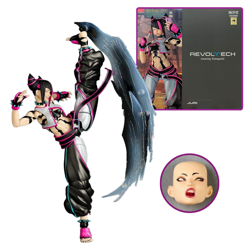 Amazing Yamaguchi Revoltech Juri Han [Street Fighter 6] + Bonus