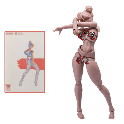 Romankey x COWL Super Movable Female Body 1/12 (Black Skin)