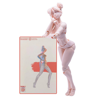 Romankey x COWL Super Movable Female Body 1/12 (White Skin)