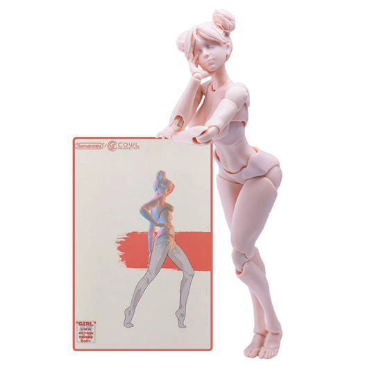 Romankey x COWL Super Movable Female Body 1/12 (White Skin)