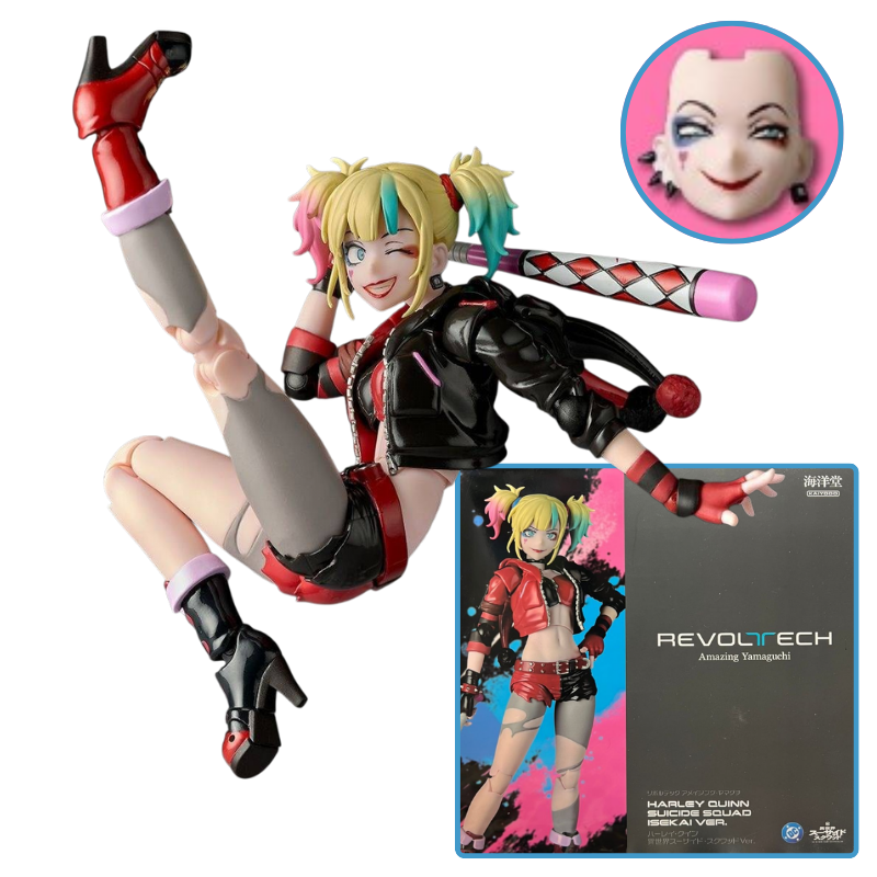 Amazing Yamaguchi Revoltech Harley Quinn - Suicide Squad Isekai Ver. + BONUS