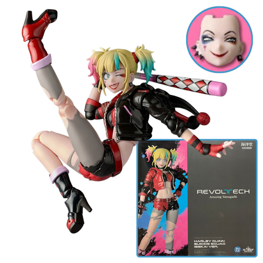 Amazing Yamaguchi Revoltech Harley Quinn - Suicide Squad Isekai Ver. + BONUS