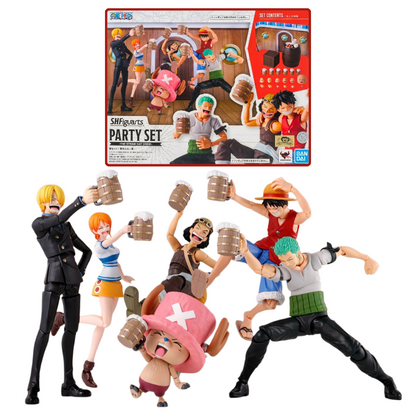 S.H. Figuarts Set de Fiesta de la Tripulación de los Sombreros de Paja - Straw Hat Crew [One Piece]