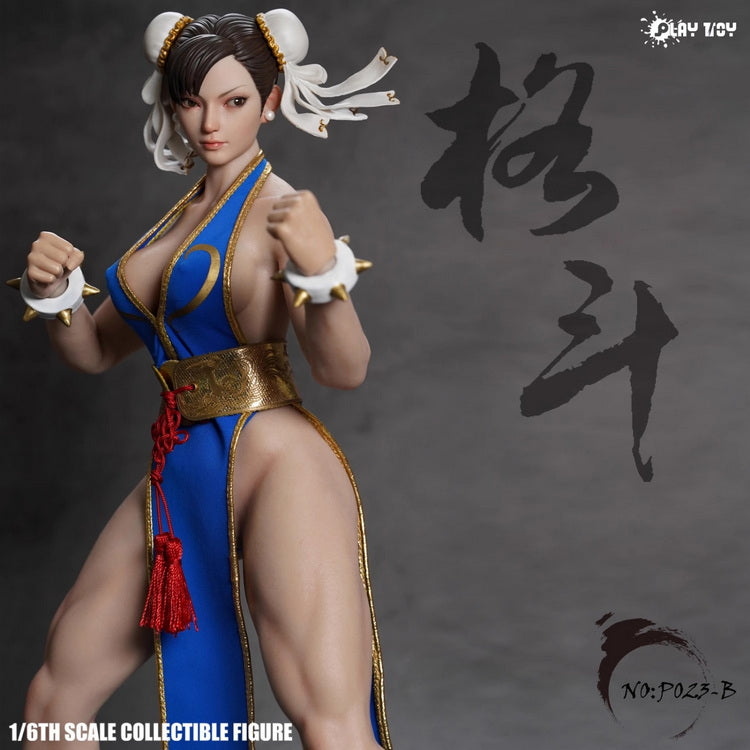 Play Toy Chun Li - Fighting Goddess Vestido Azul 1:6 [Street Fighter]
