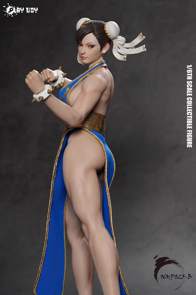 Play Toy Chun Li - Fighting Goddess Vestido Azul 1:6 [Street Fighter]