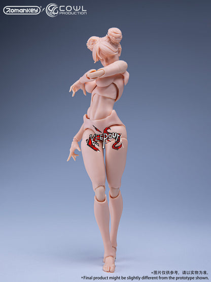Romankey x COWL Super Movable Female Body 1/12 (Yellow Skin)
