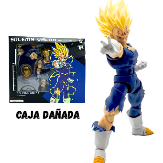 Majin Vegeta Battle Damage - Black Hole Toys x TK con CAJA DAÑADA