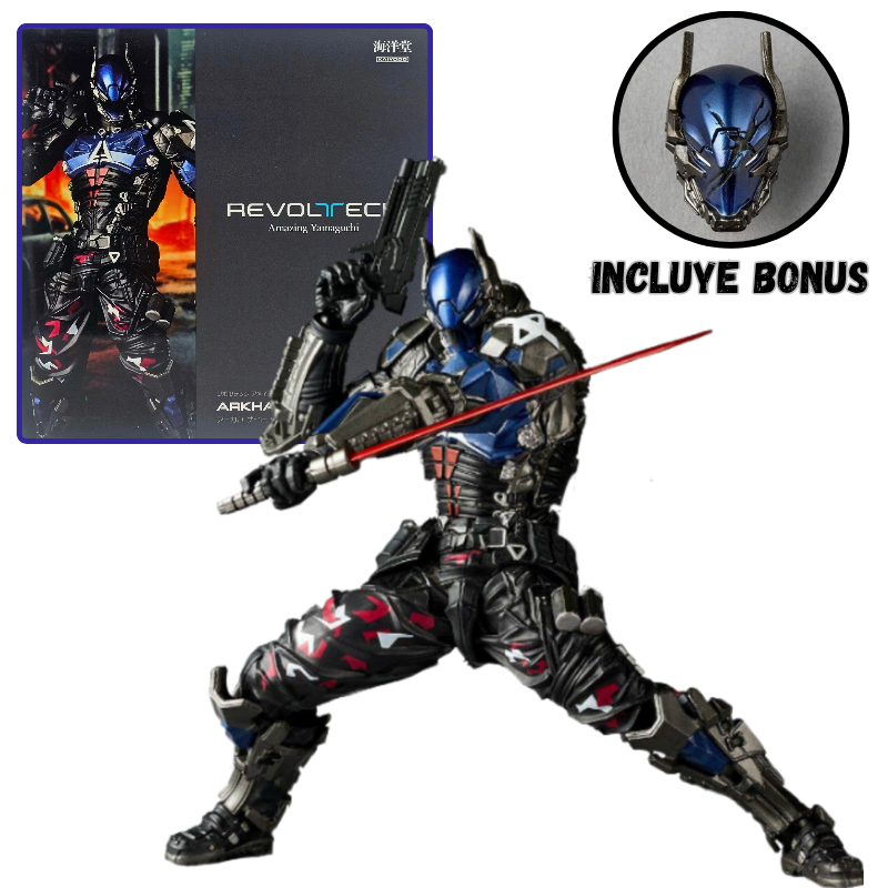 Amazing Yamaguchi Revoltech Batman Arkham Knight 1.5 + Bonus