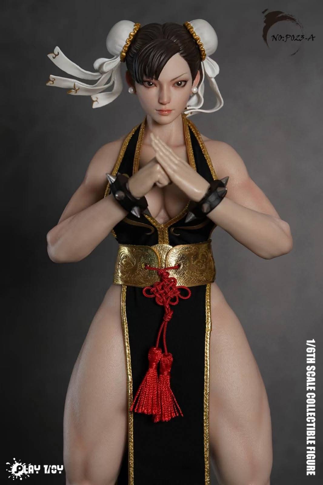 Play Toy Chun Li - Fighting Goddess Vestido Negro 1:6 [Street Fighter]