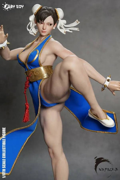 Play Toy Chun Li - Fighting Goddess Vestido Azul 1:6 [Street Fighter]