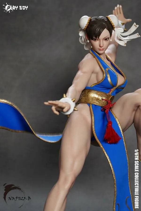 Play Toy Chun Li - Fighting Goddess Vestido Azul 1:6 [Street Fighter]