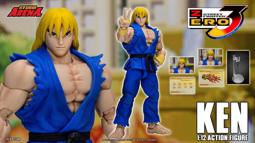 Storm Arena KEN Exclusive Traje Azul - Street Fighter Zero 3 [Storm Collectibles]