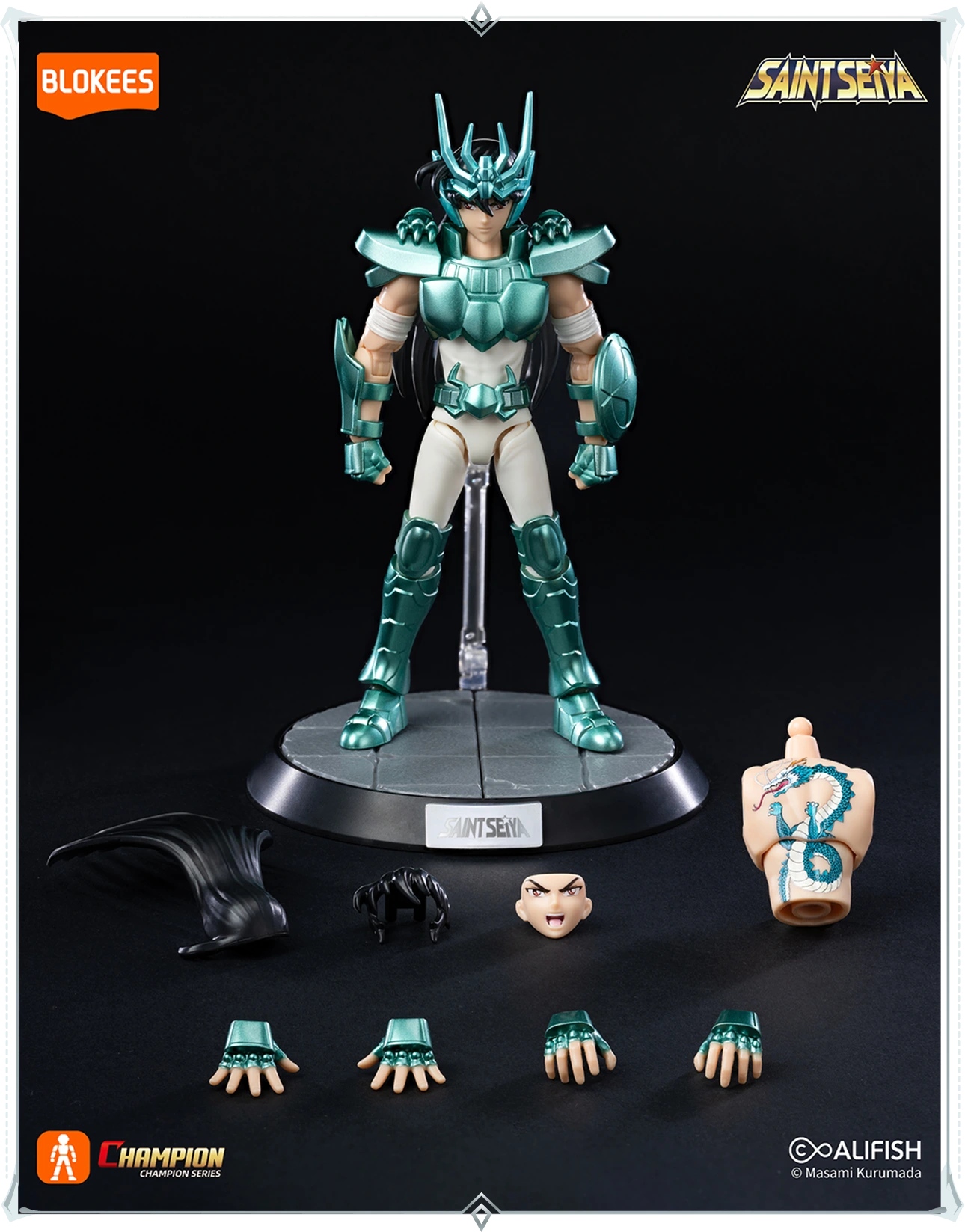 Saint Seiya Champion Class 09 - Dragon Shiryu [Blokees]