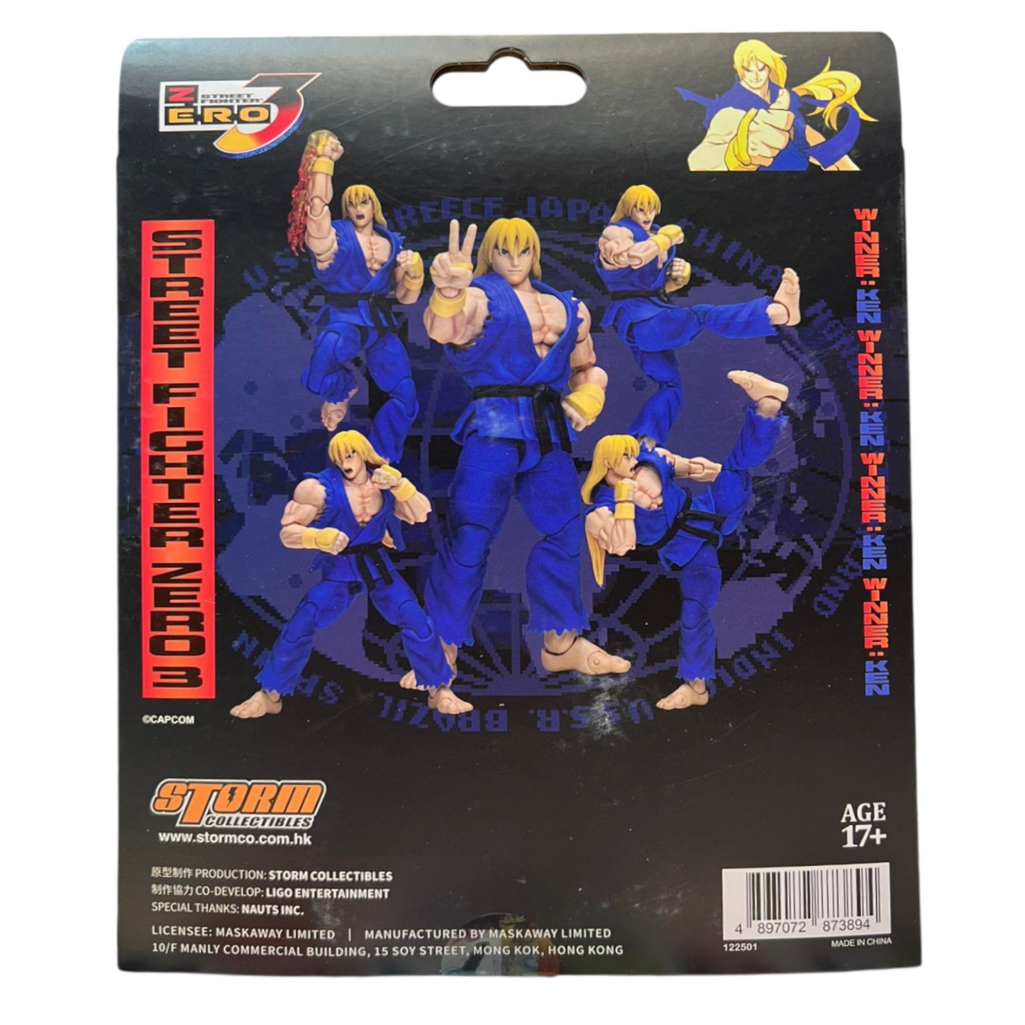 Storm Arena KEN Exclusive Traje Azul - Street Fighter Zero 3 [Storm Collectibles]