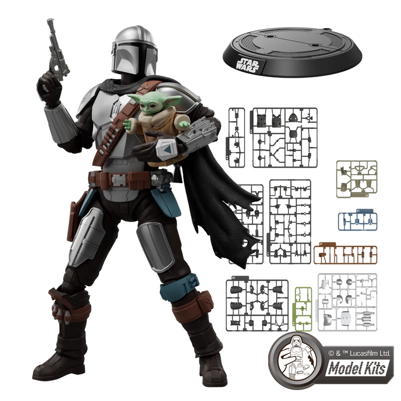Star Wars: The Mandalorian Champion Class 05 Din DJarin & Grogu [Blokees]