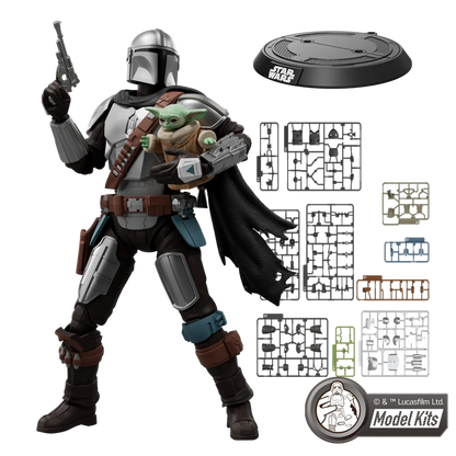 Star Wars: The Mandalorian Champion Class 05 Din DJarin & Grogu [Blokees]