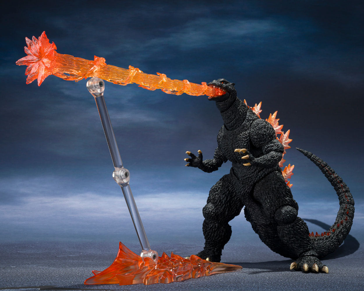 S.H.MonsterArts GODZILLA [2004] HEAT RAY Ver. VS New Gotengo