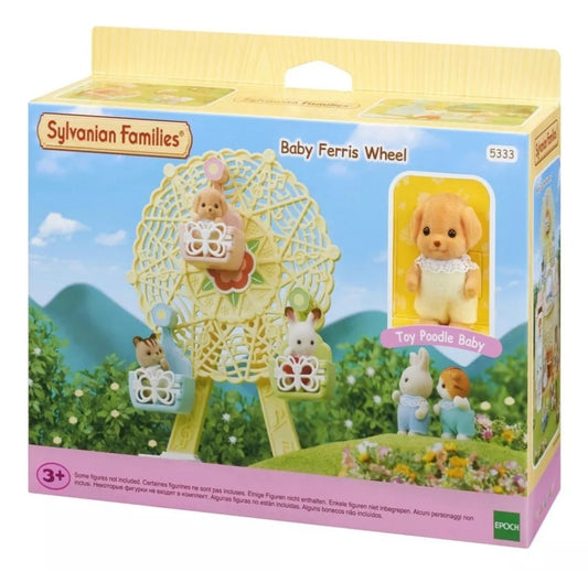 Sylvanian Families Rueda de la Fortuna con perro poodle