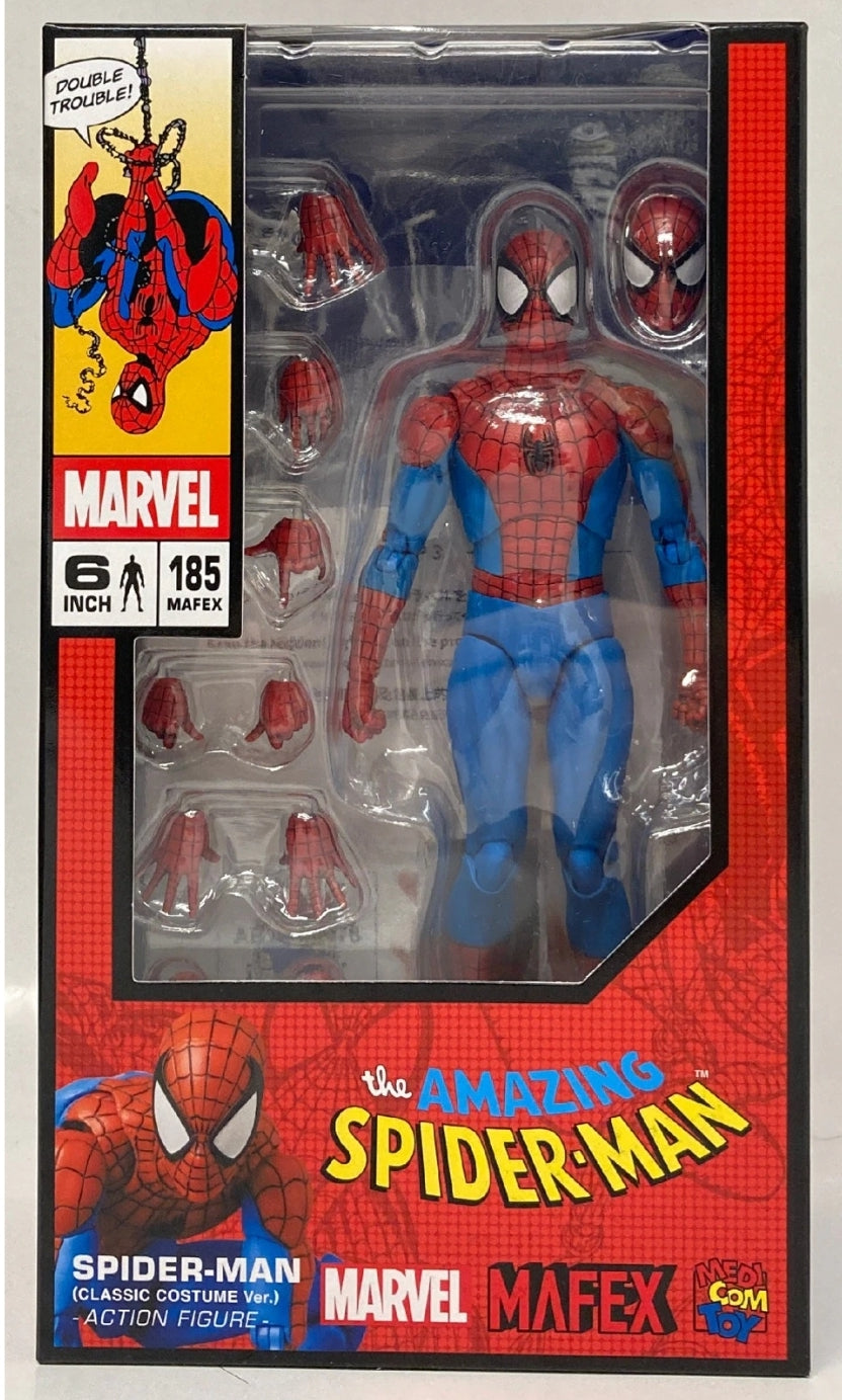 Mafex No. 185 Spider-man Traje Clásico Comic Version