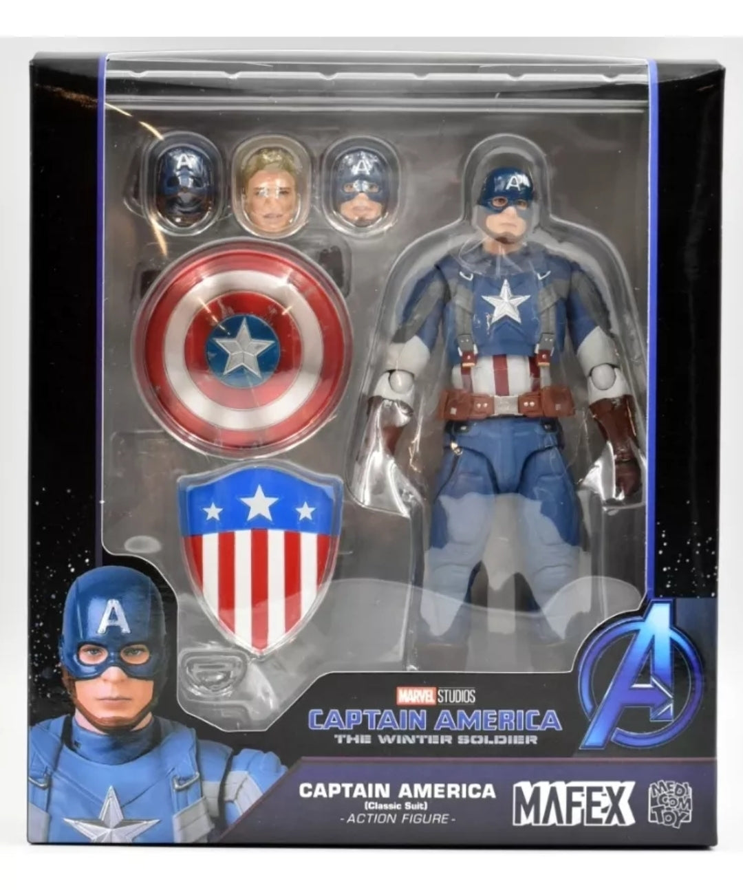 Mafex No. 220 Capitan América Traje Clásico - The Winter Soldier