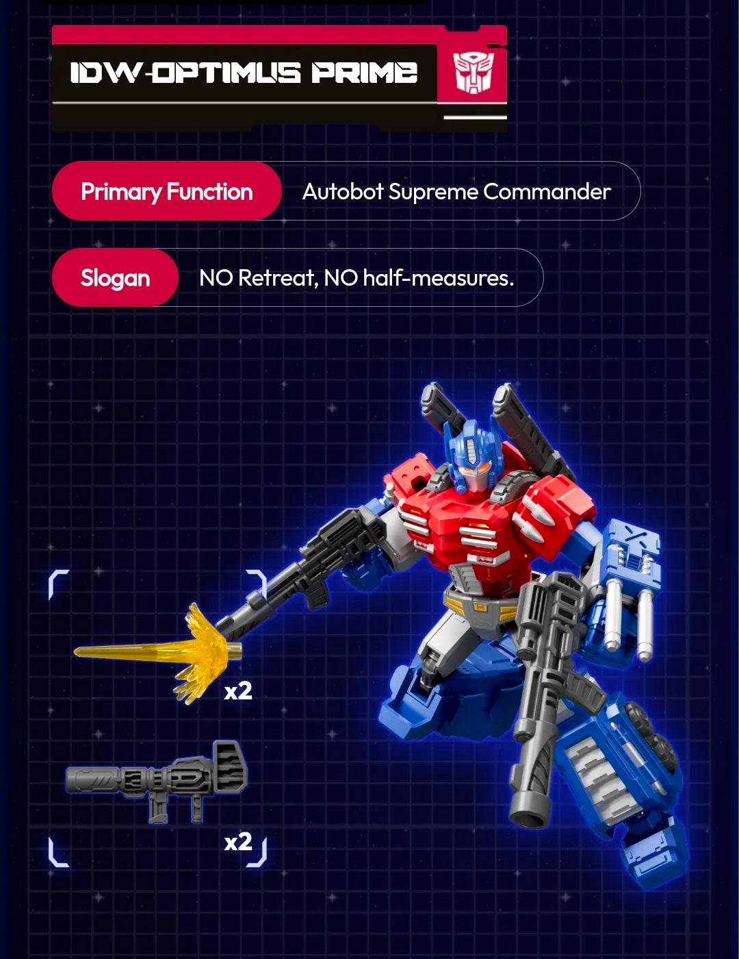 Transformers Shining Version 04 Spark of Deception [Blokees] - Caja Completa