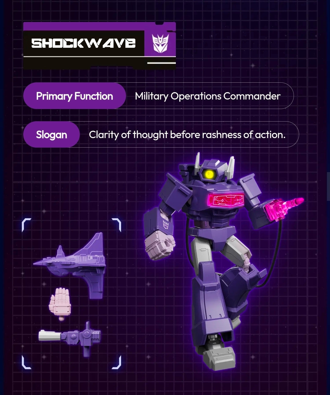 Transformers Shining Version 04 Spark of Deception [Blokees] - Caja Completa