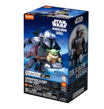 Star Wars: The Mandalorian Champion Class 05 Din DJarin & Grogu [Blokees]