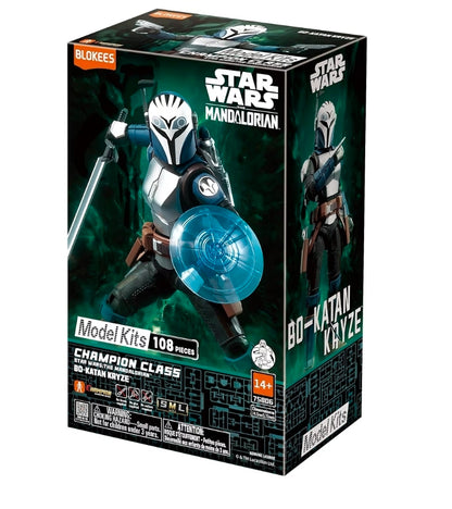 Star Wars: The Mandalorian Champion Class 05 Din DJarin & Grogu [Blokees]