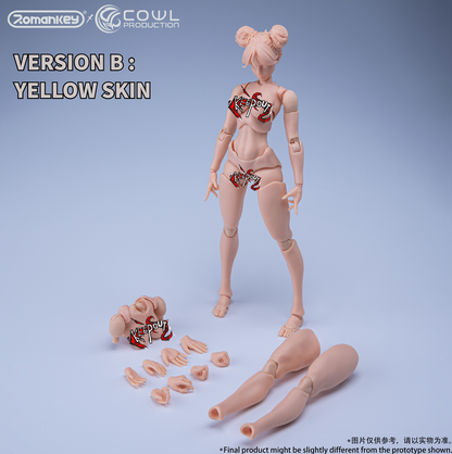 Romankey x COWL Super Movable Female Body 1/12 (Yellow Skin)