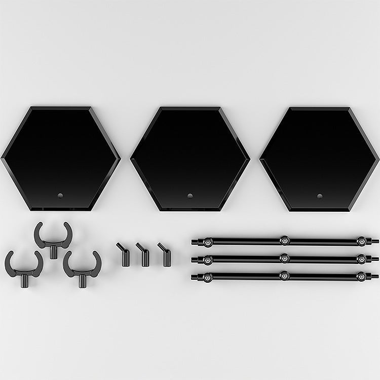 Simple Stand Hex Type - Base Figma Negra 3 pz